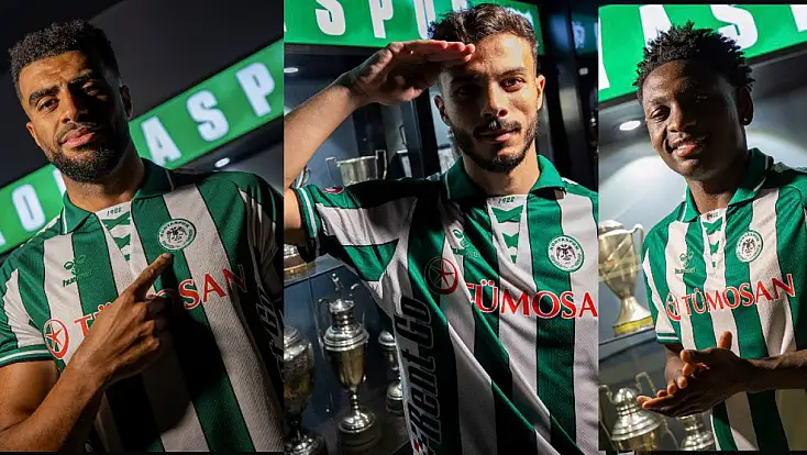 Konyaspor, üç yeni transferini duyurdu!