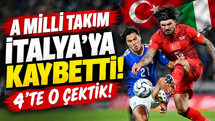 A Milli Takım İtalya’ya kaybetti! 4’te 0 çektik!