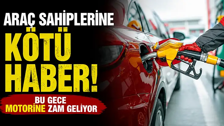 Araç sahiplerine kötü haber! Bu gece motorine zam geliyor