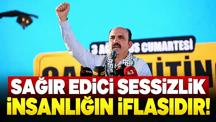 Başkan Altay, Gazze için sessiz kalmadı: Özgür Filistin asla yalnız değildir!