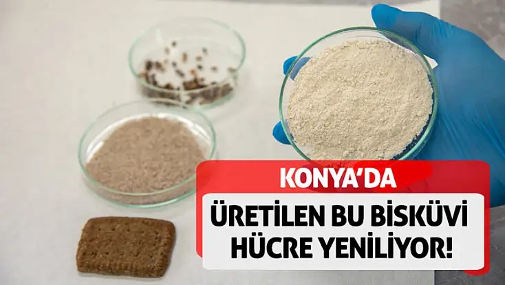 Bildiğiniz tüm atıştırmalıkları unutun! Konya’da üretilen bu bisküvi hücre yeniliyor!