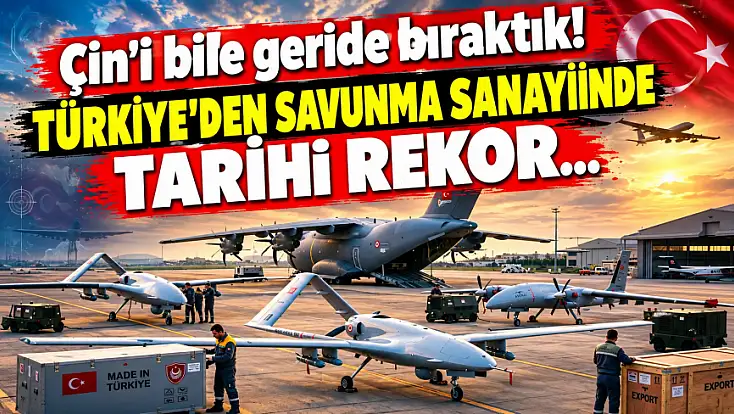 Çin'i bile geride bıraktık! Türkiye'den savunma sanayiinde tarihi rekor...