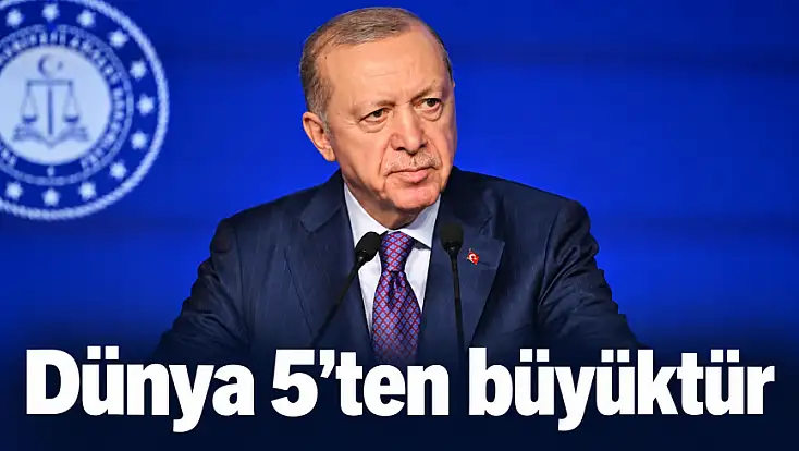 Cumhurbaşkanı Erdoğan’dan BM’ye dikkat çeken çıkış: '5 ülkenin kararına bağlı bir dünya!'