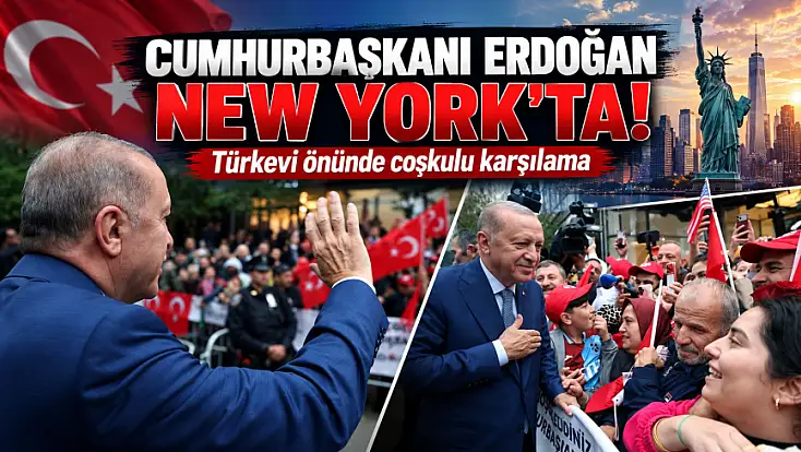 Cumhurbaşkanı Erdoğan New York’ta! Türkevi önünde coşkulu karşılama