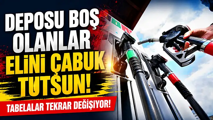Deposu boş olanlar elini çabuk tutsun! Tabelalar tekrar değişiyor!