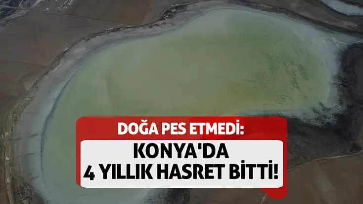 Doğa pes etmedi: Konya'da 4 yıllık hasret bitti!