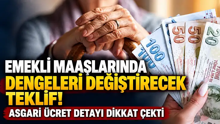 Emekli maaşı asgari ücrete mi eşitlenecek? Yeni teklif Meclis'te!