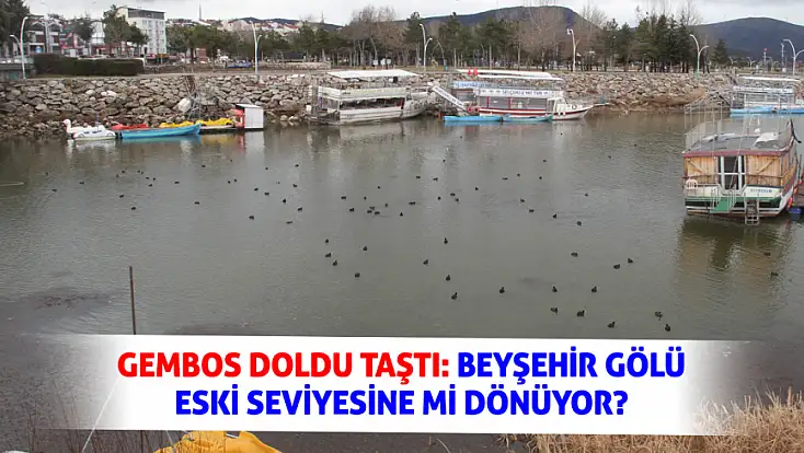 Gembos doldu taştı: Beyşehir gölü eski seviyesine mi dönüyor?