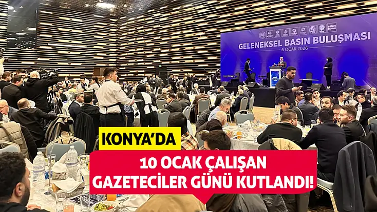 Konya'da 10 Ocak Çalışan Gazeteciler Günü kutlandı
