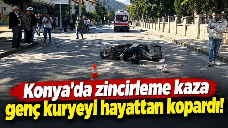 Konya’da iki otomobil ile motosiklet çarpıştı: 1 ölü!