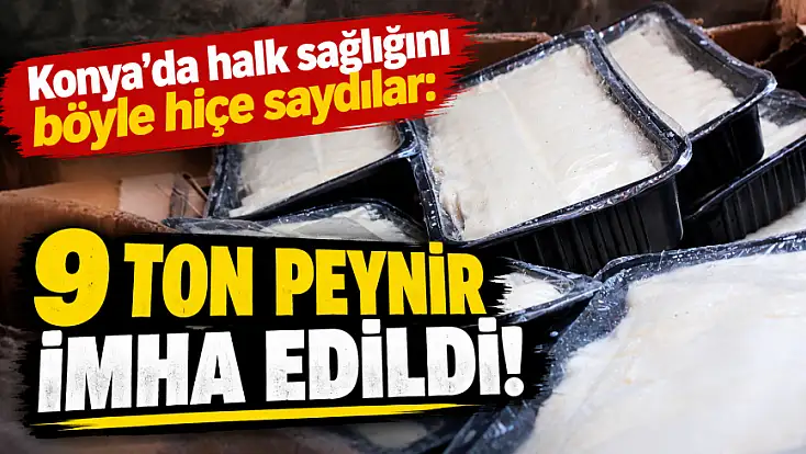 Konya'da kaçak imalathaneye şok baskın: Peynir değil sanayi atığı...