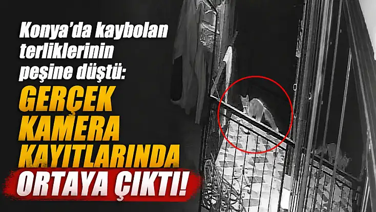 Konya'da kaybolan terliklerinin peşine düştü: Gerçek kamera kayıtlarında ortaya çıktı!