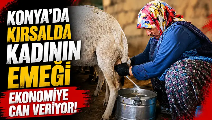 Konya'da kırsalda kadının emeği ekonomiye can veriyor!