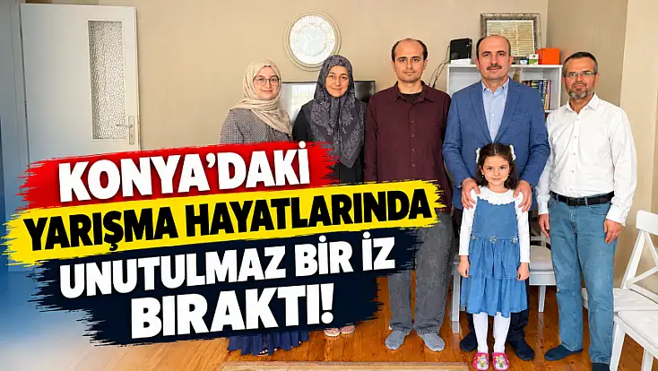 Konya’da umre sevinci yaşayan aileye Başkan Altay’dan ziyaret