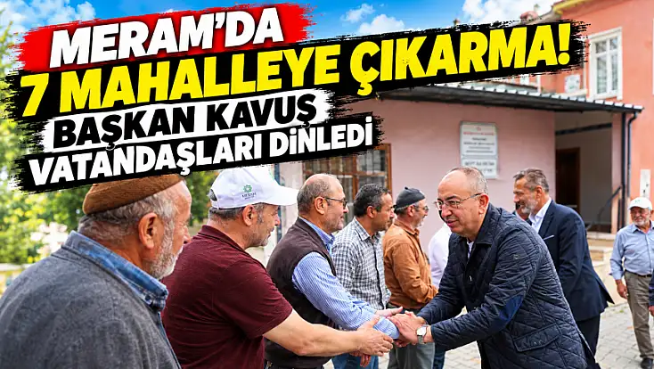 Konya'da vatandaşlarla gönül köprüsü! Talepler tek tek dinlendi