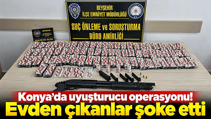Konya’da zehir tacirlerine darbe! 5 şüpheli gözaltında