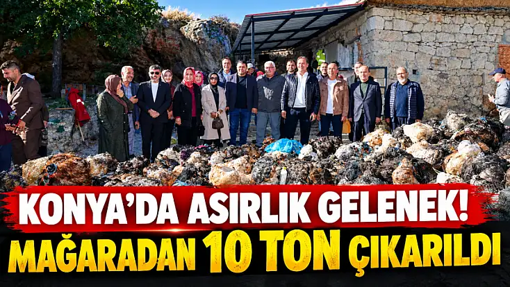 Konya'nın kadim ve bereketli geleneği! Peynirler mağaradan çıktı