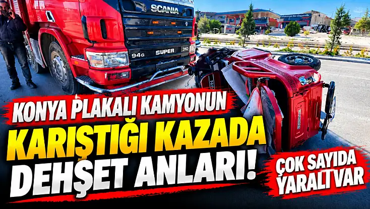 Konya plakalı araç, elektrikli bisikletle çarpıştı! Metrelerce sürüklendi