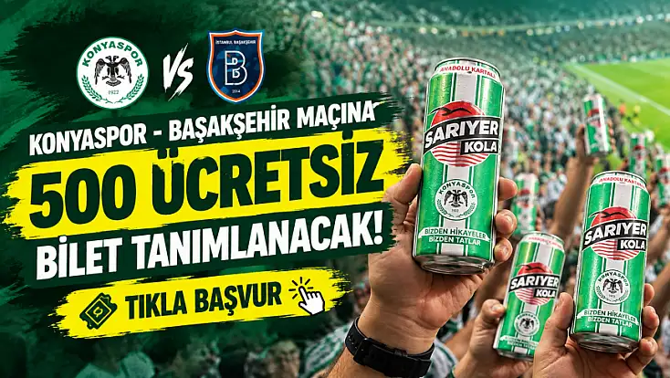 Konyaspor'un sponsorundan Başakşehir maçına 500 bilet hediye!