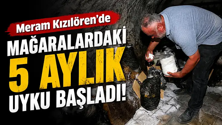 Meram Kızılören'de mağaralardaki 5 aylık uyku başladı!