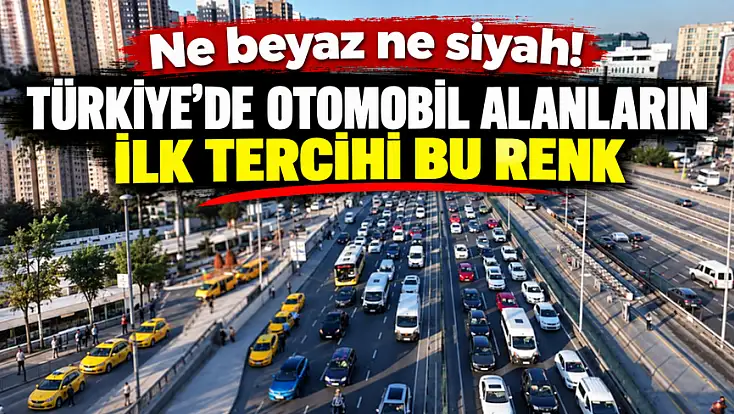 Ne beyaz ne siyah! Türkiye’de otomobil alanların ilk tercihi bu renk