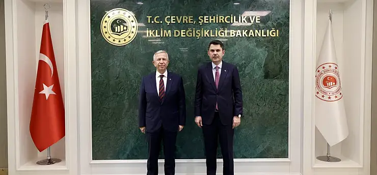 Bakan Kurum Mansur Yavaş'ı kabul etti