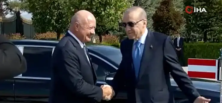 Cumhurbaşkanı Erdoğan, Avusturya Şansölyesi Christian Stocker'i törenle karşıladı