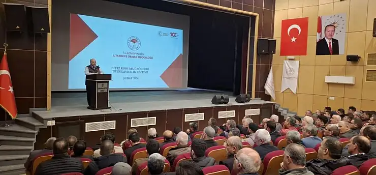 Konya'da zirai ilaç uygulama belgesi eğitimi yapıldı