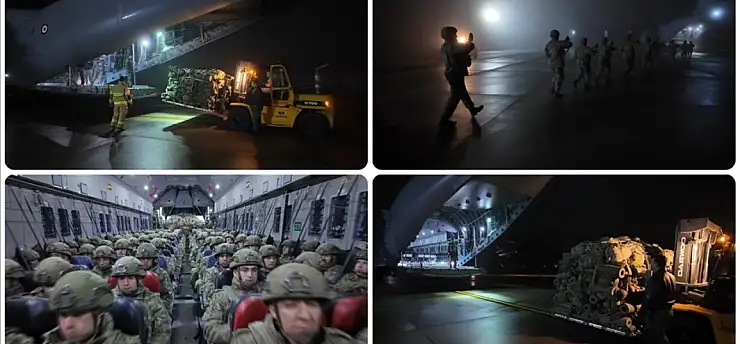 MSB: Steadfast Dart-26 Tatbikatı kapsamında çıkış yapan ilk uçağımız, Almanya Wunstorf Havaalanı'na ulaştı