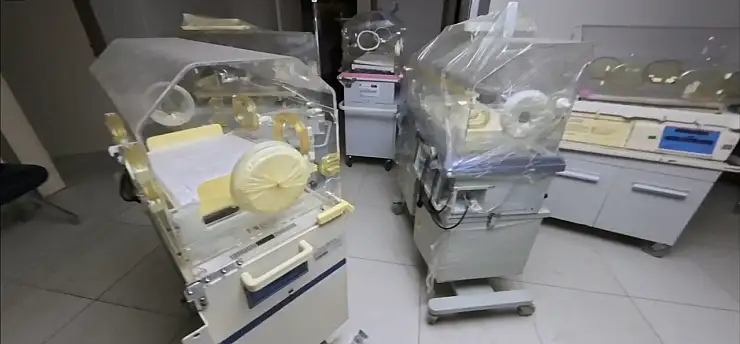 Yenidoğan çetesinden geriye kalan hayalet hastanenin içi görüntülendi