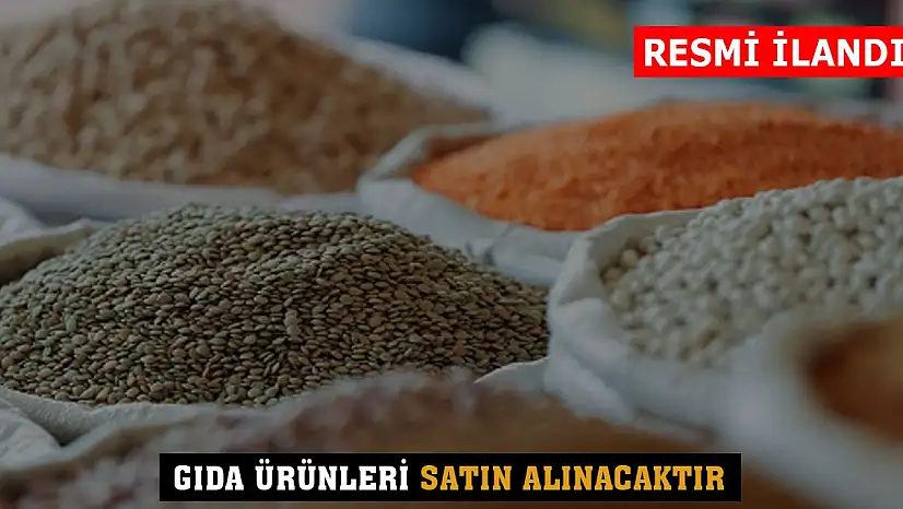 Gıda Ürünleri Satın Alınacaktır