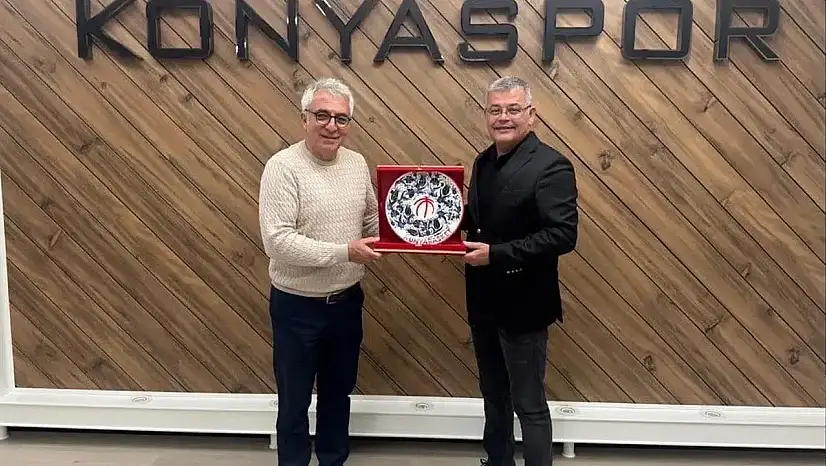 Konya Basket'ten Konyaspor'a ziyaret