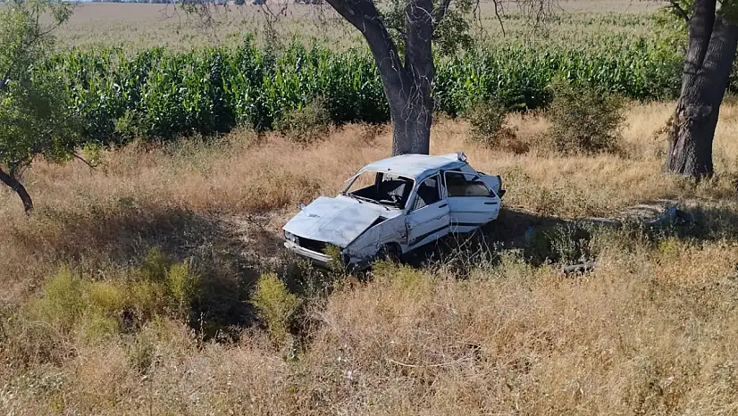 Konya'da ağaca çarpan otomobil sürücüsü ağır yaralandı