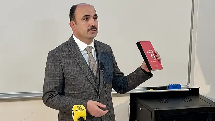 Konya'da, Gazze'deki soykırım için anlamlı çalışma! Başkan Altay eseri anlattı