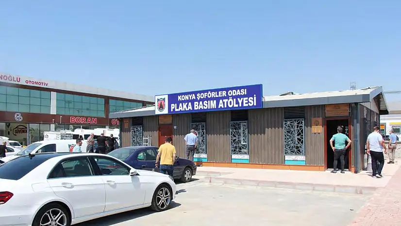 Konya'da plaka basım işlemlerinde yeni dönem! Nakit devri tarih oldu