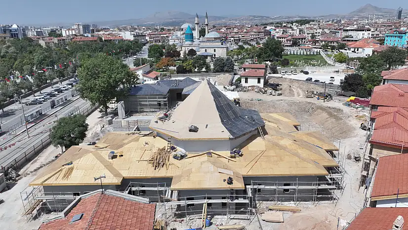 Konya Mevlana Meydanı'na asırlık miras: Mevlevi Dergâhı yükseliyor!