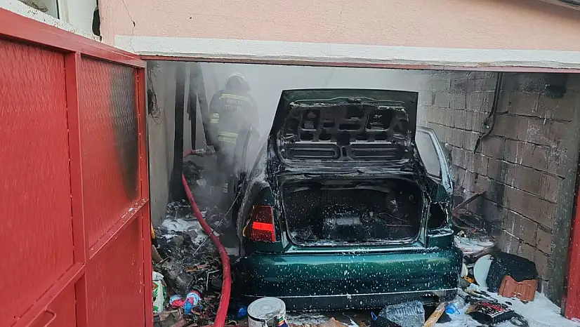 Konya'da garajda çıkan yangın korkuttu!