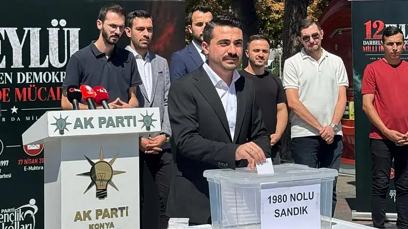 AK Parti Konya'dan 12 Eylül için tepki mesajı: Türkiye'nin geleceğine millet karar verir!