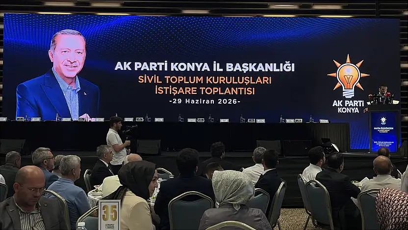AK Parti Konya sivil toplum kuruluşlarıyla istişare toplantısı düzenledi