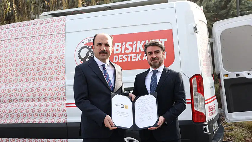 İmzalar atıldı! Konya'nın bisikletleri 'Emlak Yönetim' güvencesinde!