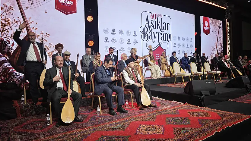 Konya'da 60. Aşıklar Bayramı coşkusu! Sazın ve sözün şöleni başladı