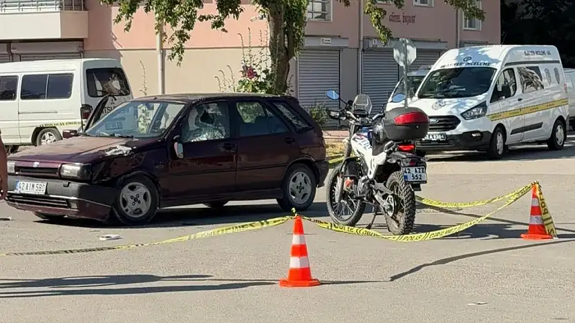 Konya'da acı haber! Otomobil ile motosikletin çarpıştığı kazada öğretmen öldü!