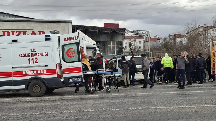 Konya'da can pazarı! İki ayrı kazada 7 yaralı