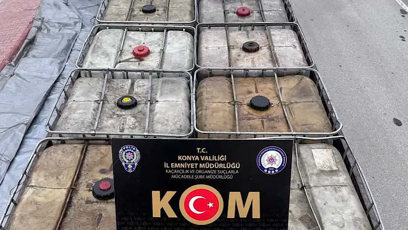 Konya'da dev operasyon! Durdurulan arabadan öyle bir şey çıktı ki...