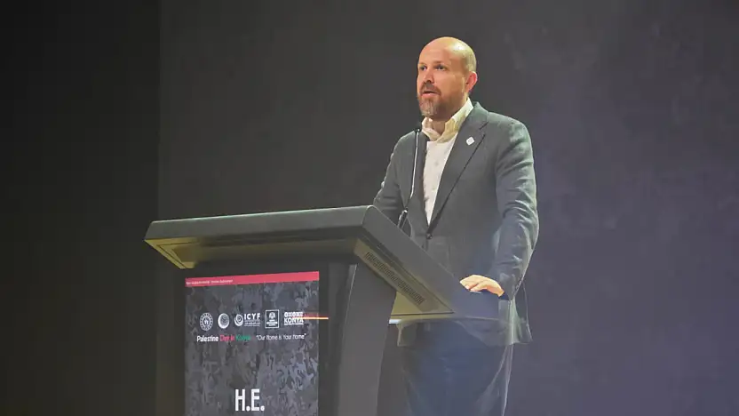 Konya'da, Filistin için anlamlı buluşma! Bilal Erdoğan da katıldı!