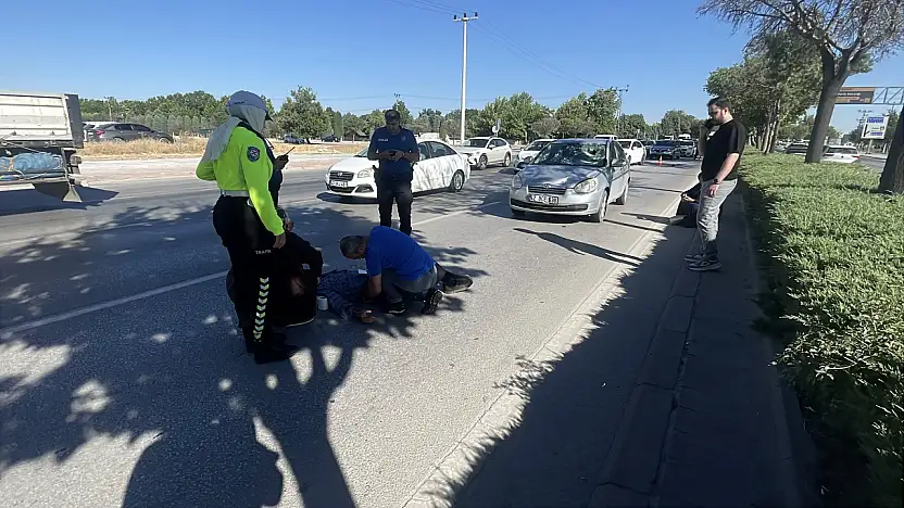Konya'da korkunç kaza! Otomobil bisikletli yaşlı adama çarptı!