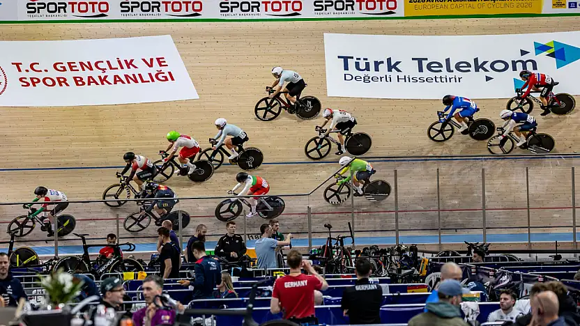 Konya'daki Avrupa Pist Bisikleti Şampiyonası'nda Üçüncü Gün Tamamlandı