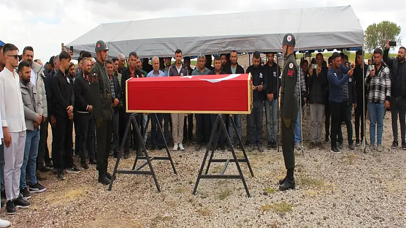 Konya'daki düğünde maganda kurşunuyla vefat etmişti! Uzman çavuş dualarla uğurlandı
