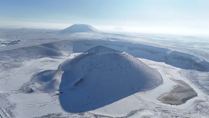 Konya'nın gözde turizm alanı beyaza büründü! İşte doğa harikasındaki eşsiz kareler