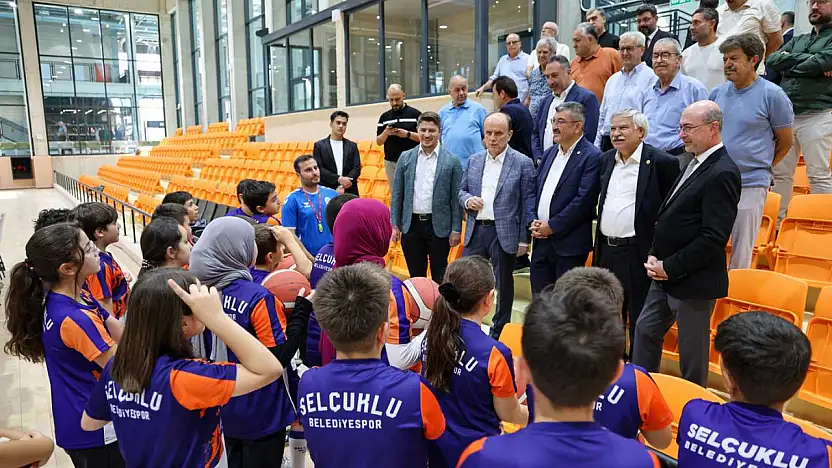 Selçuklu Sporcu Yetiştirme Merkezi'ne üst düzey ziyaret! Tesis tam not aldı!